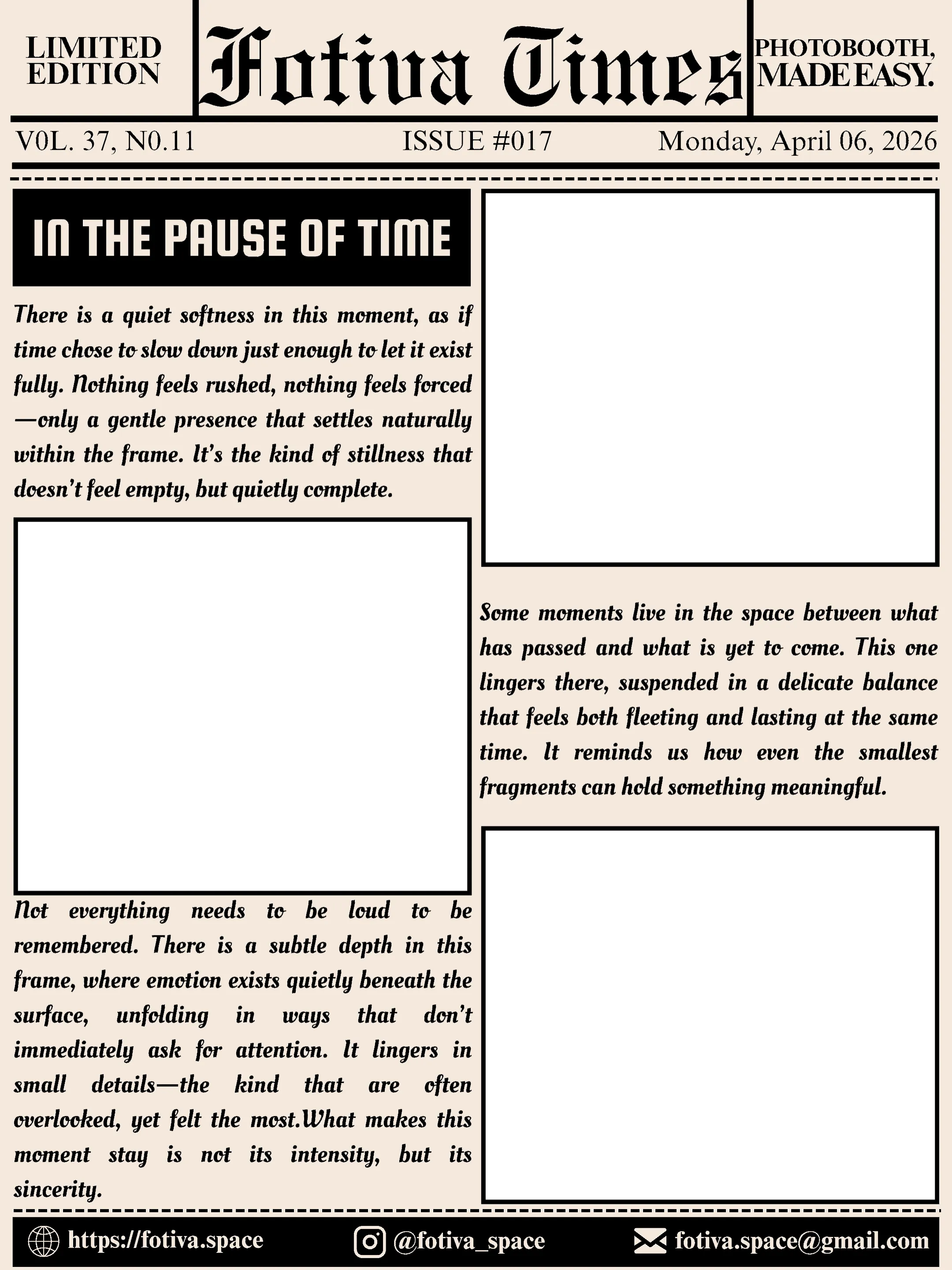 In The Pause Of Time